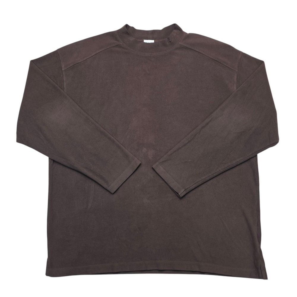 Columbia Sportswear Mens XXL Brown Ribbed Mock Neck Long Sleeve Shirt